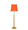 Devansh Soft back Orange  cotton shade with Wood Base