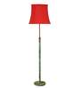 Devansh Soft back Red cotton shade with Wood Base