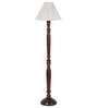 vintage cotton Shade wood Floor Lamp