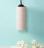 Devansh White Jute Cylindrical Hanging Single Hanging Lamp