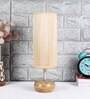 Devansh Wood Table Lamp With Bamboo Shade