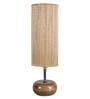 Devansh Wood Table Lamp With Bamboo Shade