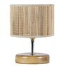 Devansh Wood Table Lamp With Bamboo Shade