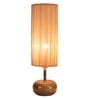 Devansh Wood Table Lamp With Bamboo Shade