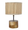 Devansh Wood Table Lamp With Bamboo Shade