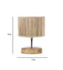 Devansh Wood Table Lamp With Bamboo Shade