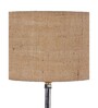 Devansh Wood Table Lamp With Beige Jute Shade
