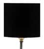 Devansh Wood Table Lamp With Black Cotton  Shade