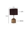 Devansh Wood Table Lamp With Brown Jute Shade