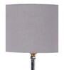 Devansh Wood Table Lamp With Grey Cotton  Shade