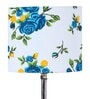 Devansh Wood Table Lamp With Multicolor  Cotton  Shade