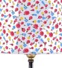Devansh Wood Table Lamp With Multicolor  Cotton  Shade