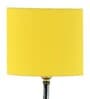 Devansh Wood Table Lamp With Yellow Cotton  Shade