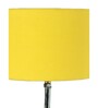 Devansh Wood Table Lamp With Yellow Cotton Shade