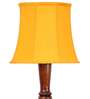 Yellow Cotton Wooden floor Lamp