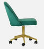 Devas Leatherette Guest Chair In Green Colour