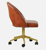 Devas Leatherette Guest Chair In Tan Colour