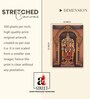 Devi Meenakshi Tanjore Stretched Canvas Painting