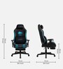 Devil Leatherette Gaming Chair in Black & Blue Colour
