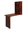 Devin Study Table With Book Rack in Honey Colour