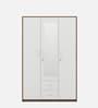 Dew 3 Door Dresser Wardrobe In Walnut Rigato Finish