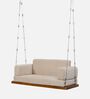 Dewey SolidWood Swing in Brown & Beige Colour