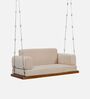 Dewey SolidWood Swing in Brown & Beige Colour
