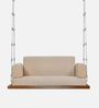 Dewey SolidWood Swing in Brown & Beige Colour