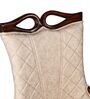 Dewsbury Solid Wood Dining Chair In Beige Colour Set Of 2