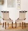 HomeTown Dewsbury Solid Wood Dining Chair In Beige Colour Set Of 2