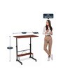 Dexter Height Adjustable Portable Table in Teak Colour