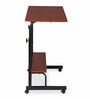 Dexter Height Adjustable Portable Table in Teak Colour
