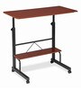 Dexter Height Adjustable Portable Table in Teak Colour