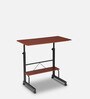 Dexter Height Adjustable Portable Table in Teak Colour