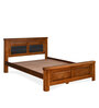 Dexter Solid Wood King Size Bed in Cappucino Finish