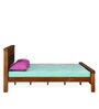 Dexter Solid Wood King Size Bed in Cappucino Finish