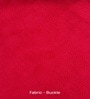 Dexter Walnut Finish Boucle Fabric Lounge Chair In Red Colour