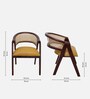 Deymar Teak Wood Arm Chair In Brown  Finish