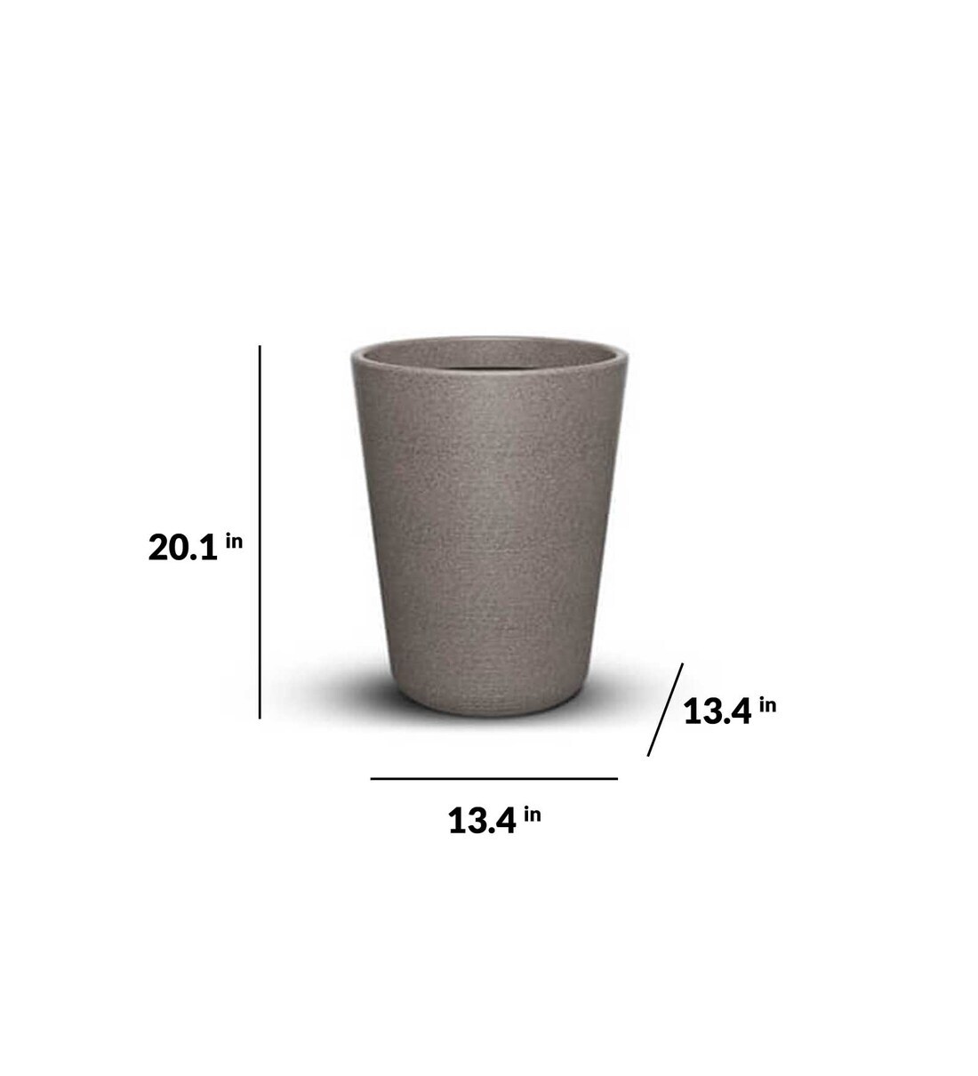 Buy Dholpur beige Polymer Ancy Large Floor Planter by Planters Online ...