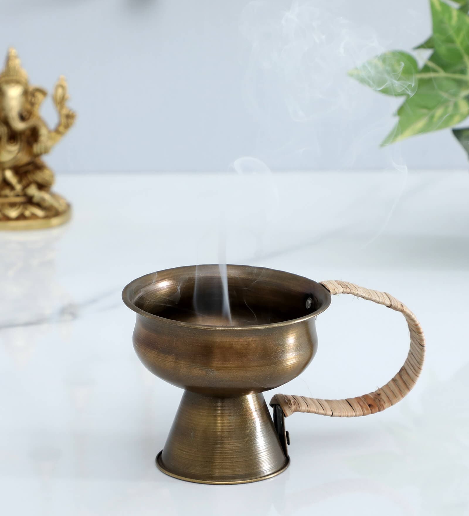 Dhuni Gold Brass Diya