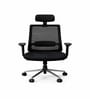 Dhara High Back Ergonomic Chair with Adjustable Lumbar Support And 2D Armrests in Black Colour