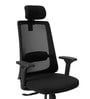Dhara Office Chair with Adjustable Lumbar Support & Headrest in Black colour