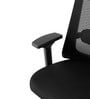 Dhara Office Chair with Adjustable Lumbar Support & Headrest in Black colour
