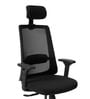 Dhara Office Chair with Adjustable Lumbar Support & Headrest in Black colour