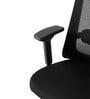Dhara Office Chair with Adjustable Lumbar Support & Headrest in Black colour