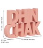 Dhin Chak Peach Engineered Wood Showpiece