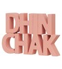 Dhin Chak Peach Engineered Wood Showpiece