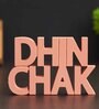 Dhin Chak Peach Engineered Wood Showpiece