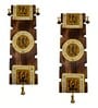Dhokra & Warli Handpainted Wooden Wall Hanging Set