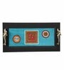 Dhokra Motif Multicolour Wood Serving Tray